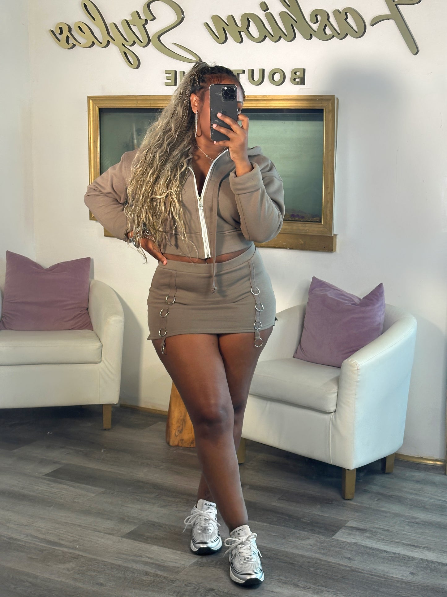 Catching Vibes Skirt Set